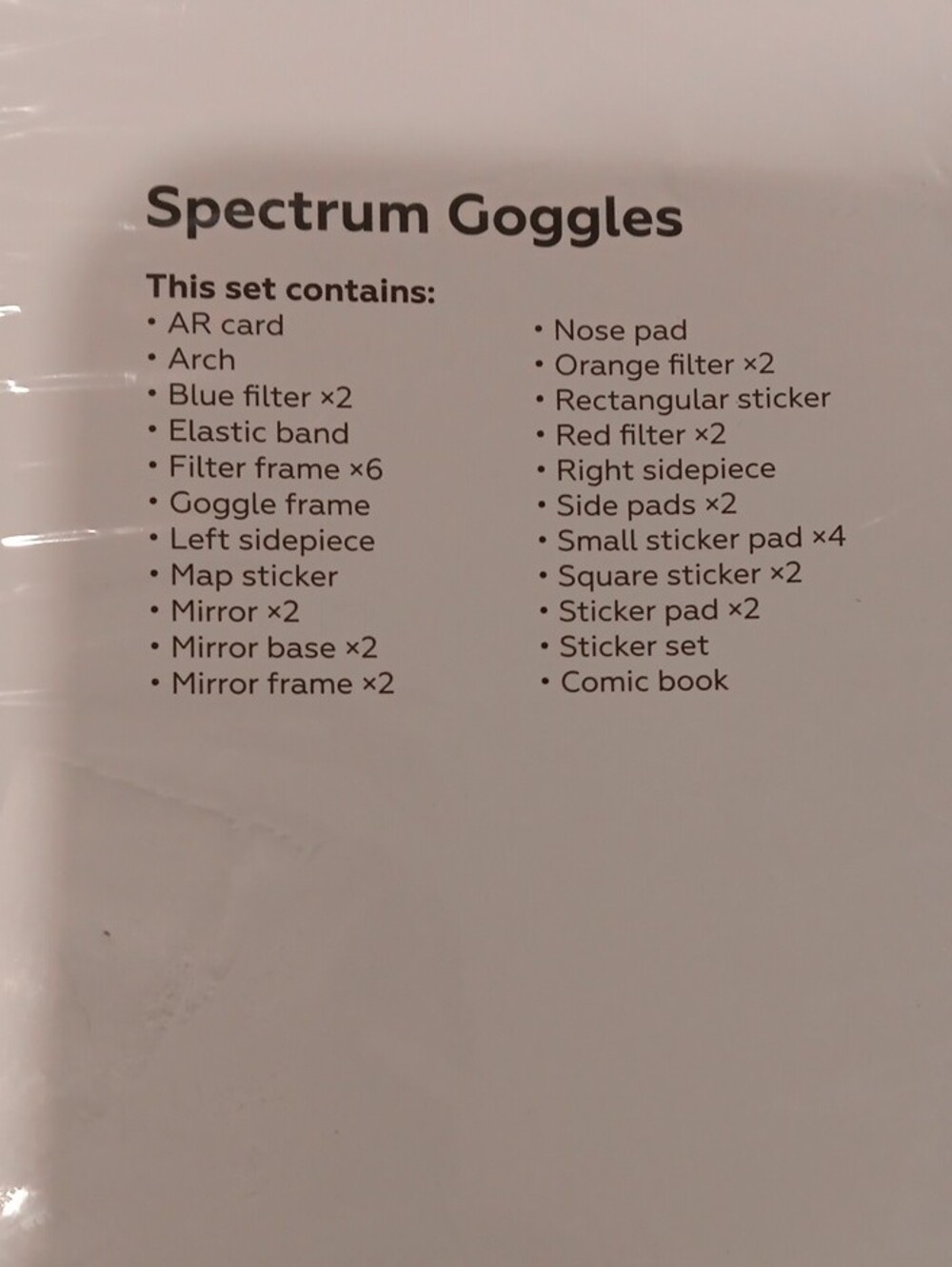 Spectrum Goggles Set Kit - Picture 3 of 5